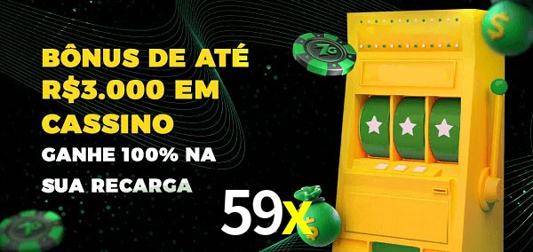 59x melhor bônus de depósito