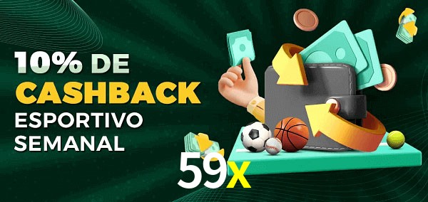 10% de bônus de cashback na 59x